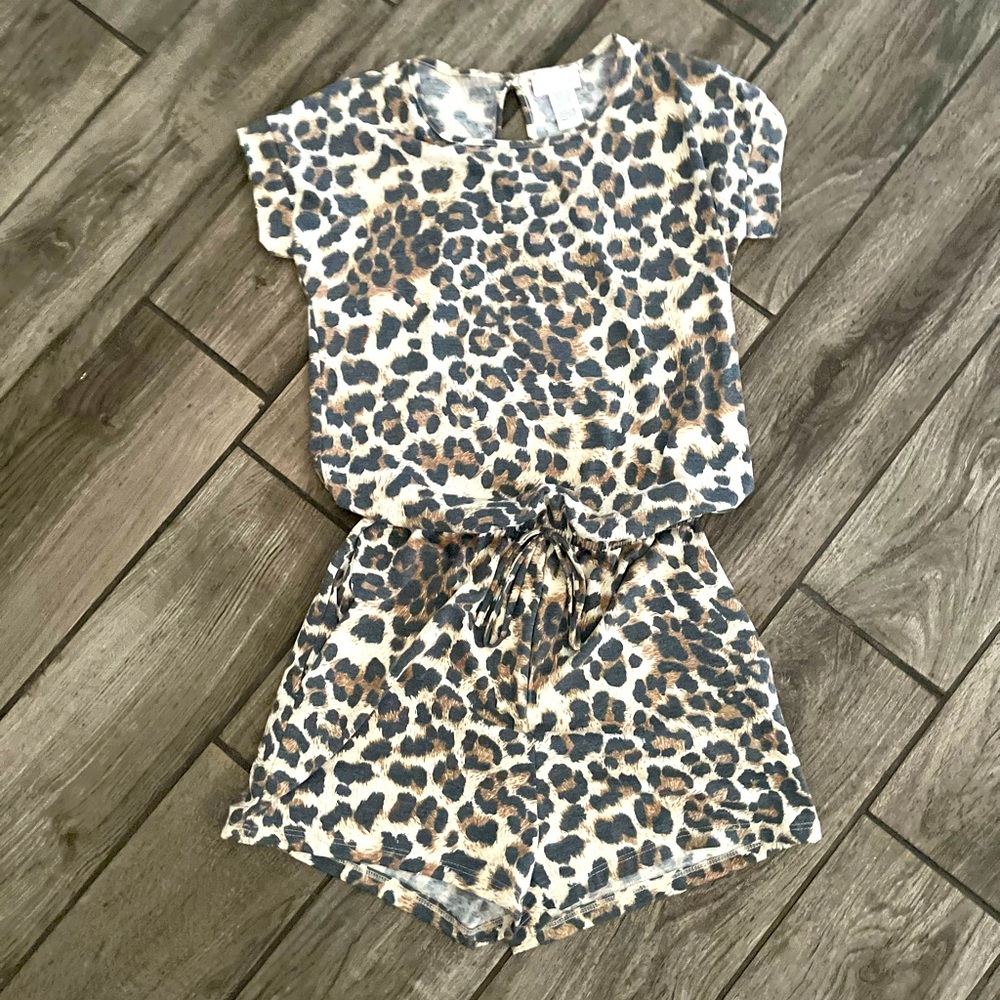 Pink Lily romper.